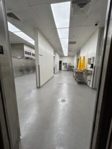 Workers applying protective surface coatings to an industrial site.