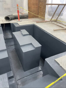 An image of a completed surface coating project, showing the quality of the finish.