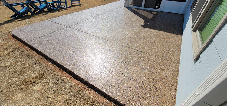 A patio surface in Utah treated with Hermetic Coatings'