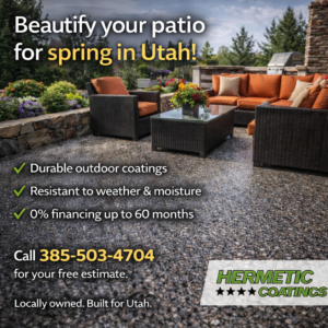 patio concrete coated in salt lake city