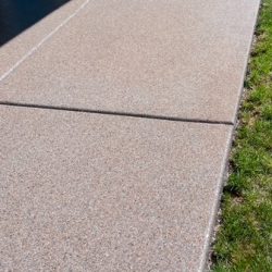 professionally completed concrete coating project
