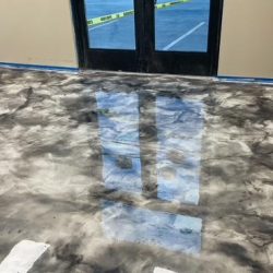 commercial office space with epoxy floor coating solutions